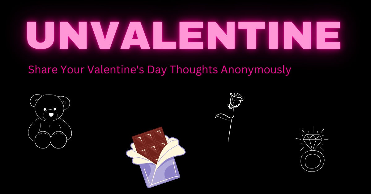 Média Unvalentine - Notes numériques anonymes pour les célibataires le jour de la Saint-Valentin 2