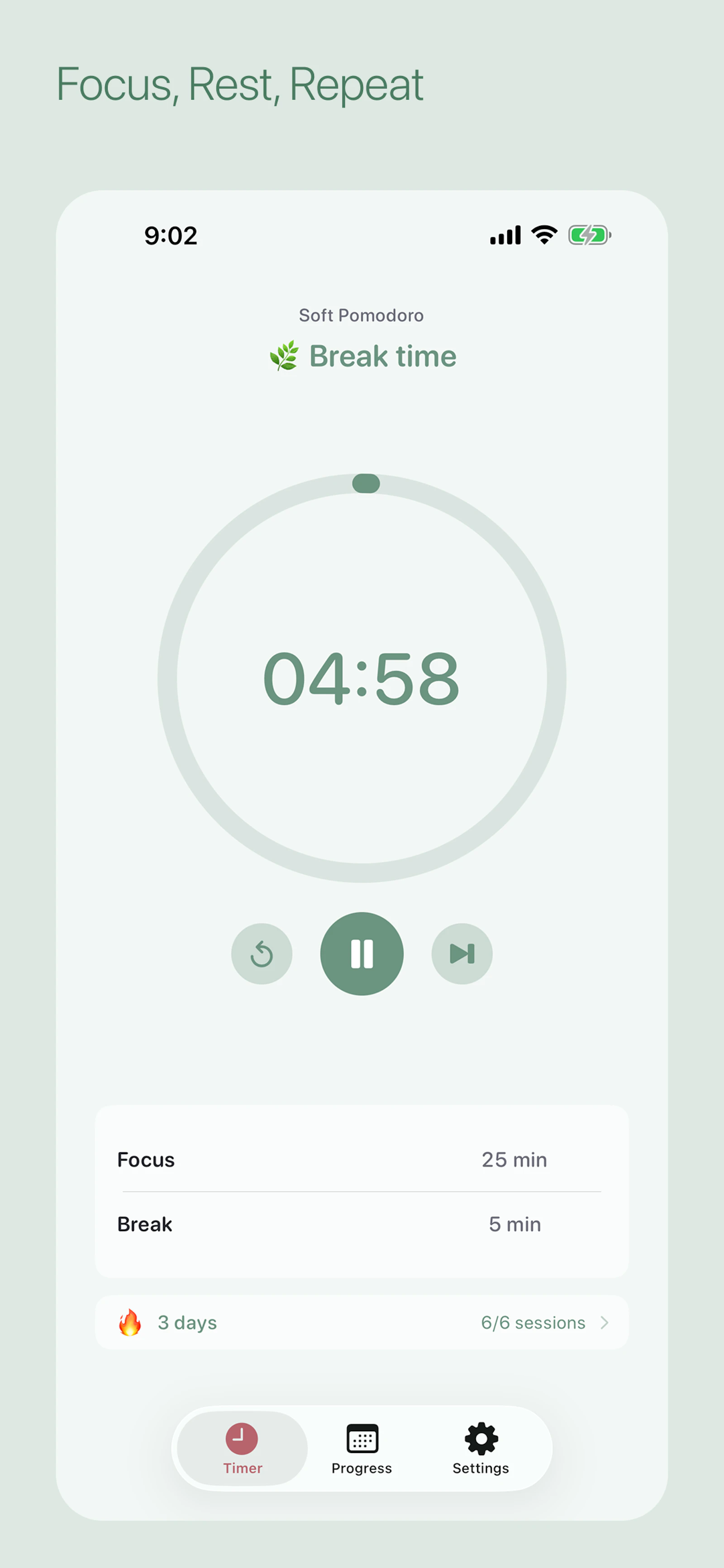 Soft Pomodoro - Focus Timer screenshot 4