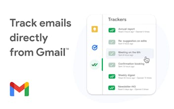 Tracker email intuitivo che mostra le email Gmail aperte su uno smartphone
