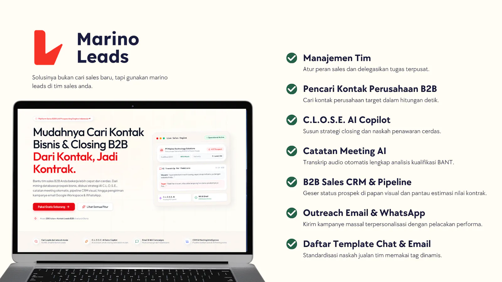 Marino Leads screenshot 1