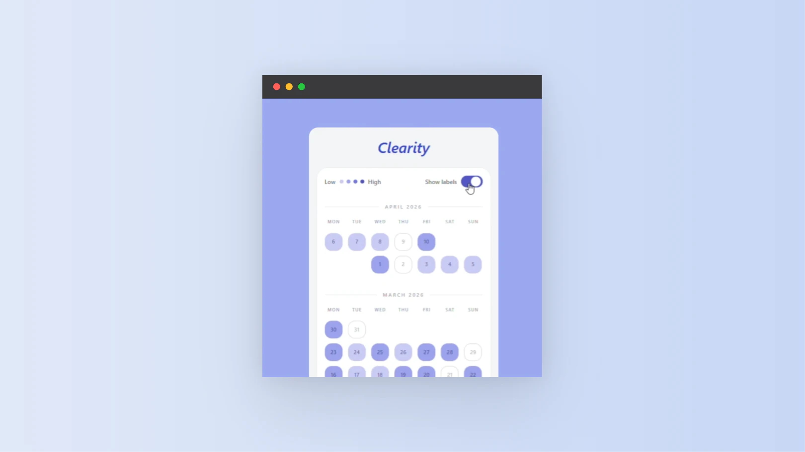 Clearity screenshot 2