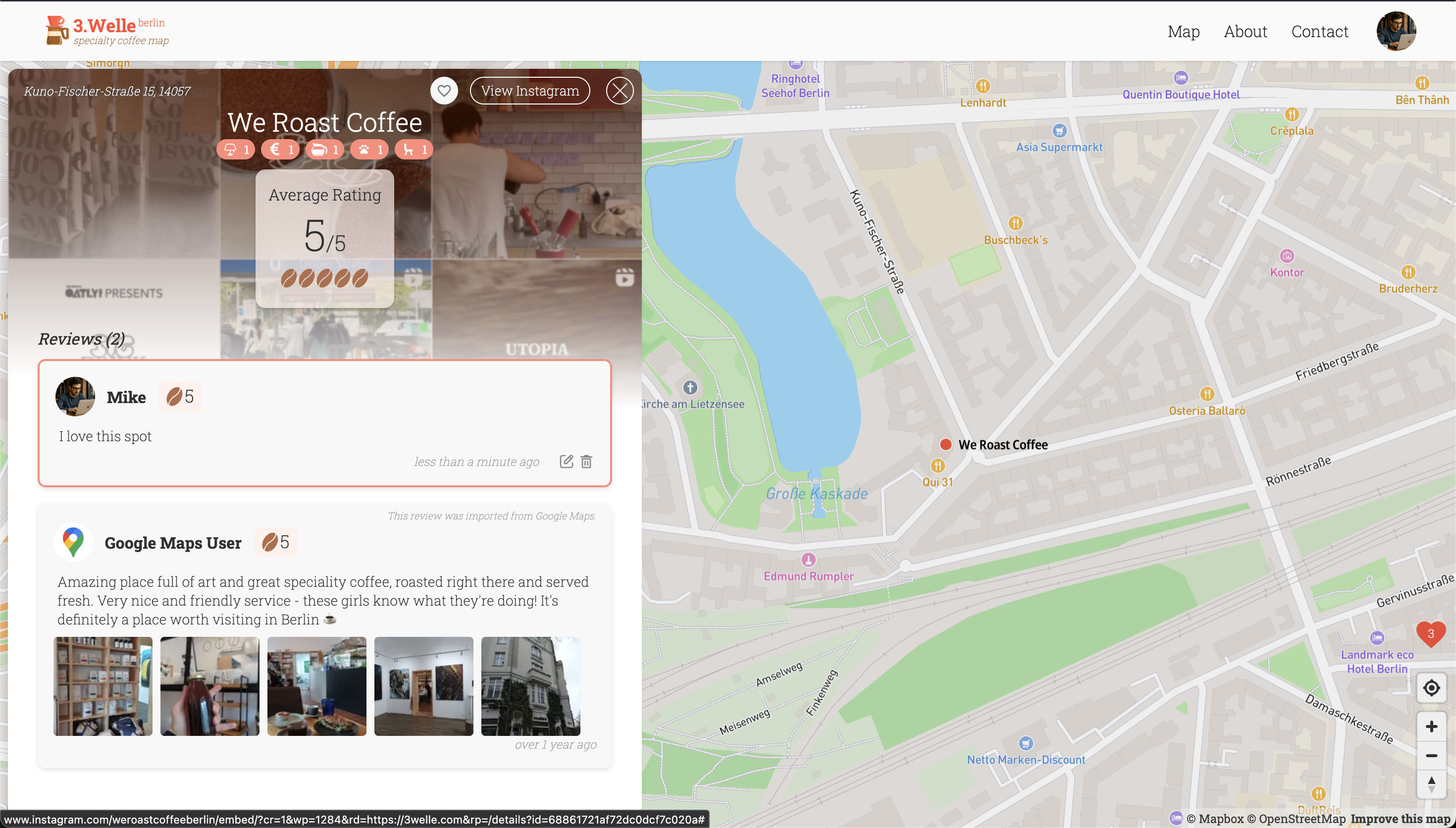 Mapa de café de Berlín media 3