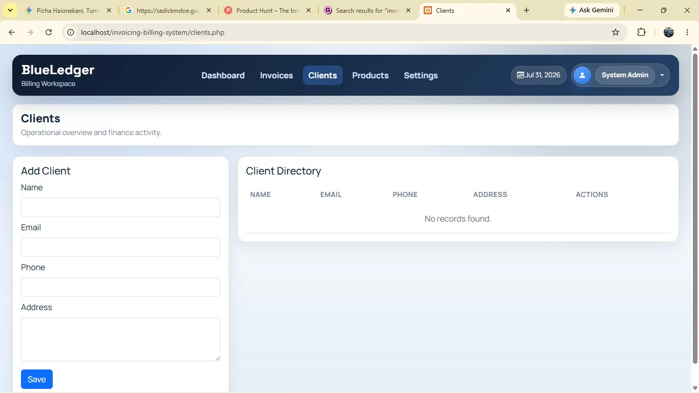 BlueLedger Invoicing System gallery image