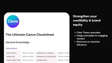 The Canva Cheatsheet gallery image