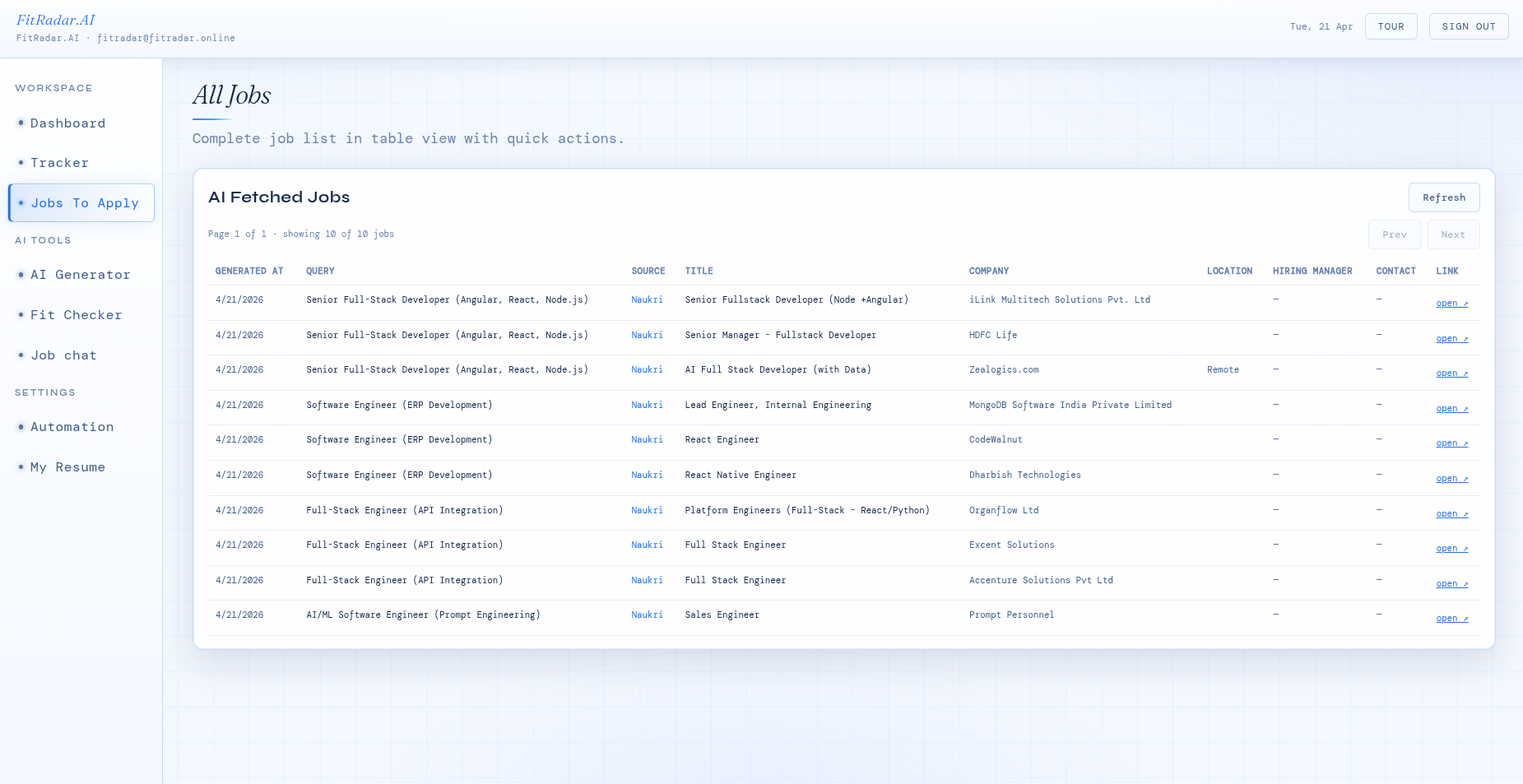 FitRadar gallery image