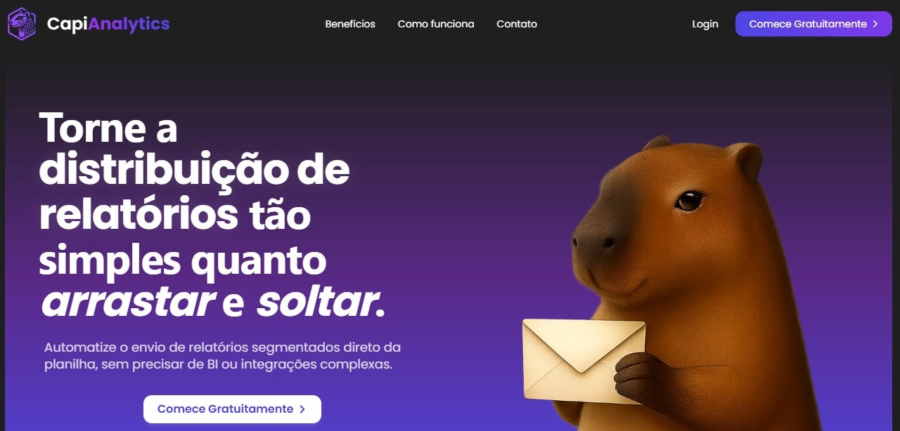 CapiAnalytics - Main screenshot showing features and interface