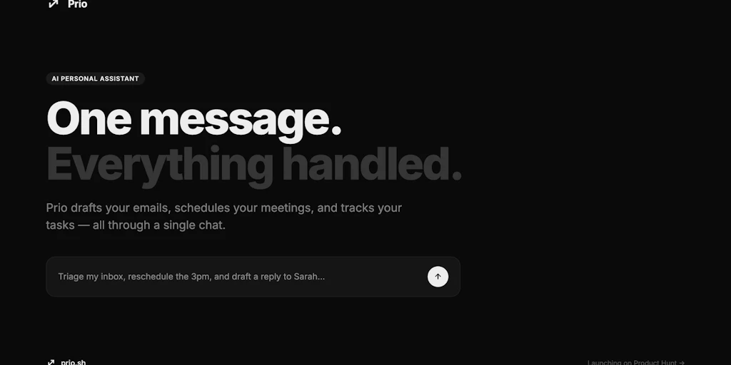 Prio:您的電子郵件、日曆與任務 AI 幕僚長