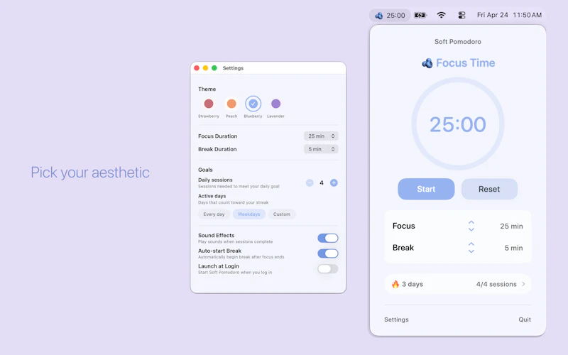 Soft Pomodoro screenshot 2