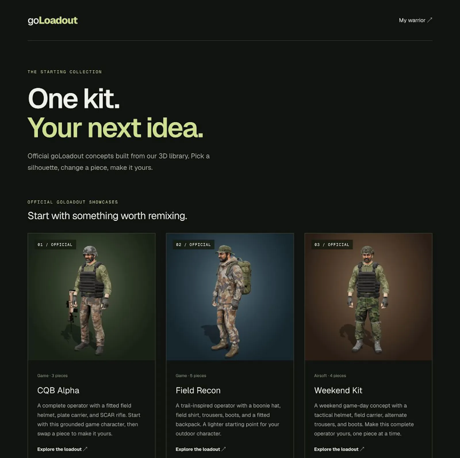 goLoadout screenshot 2