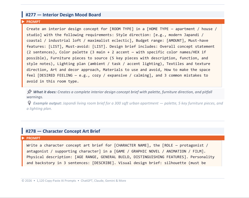 The Ultimate AI Prompt Library 2026  gallery image