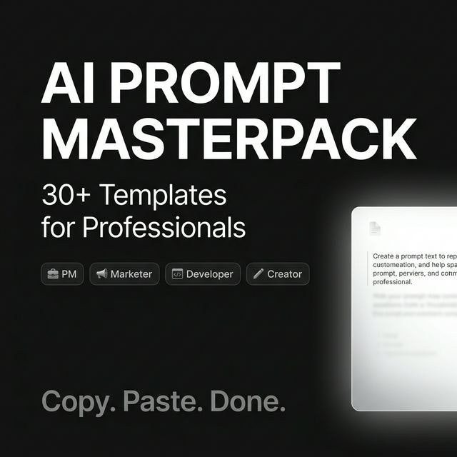 AI Prompt Masterpack gallery image