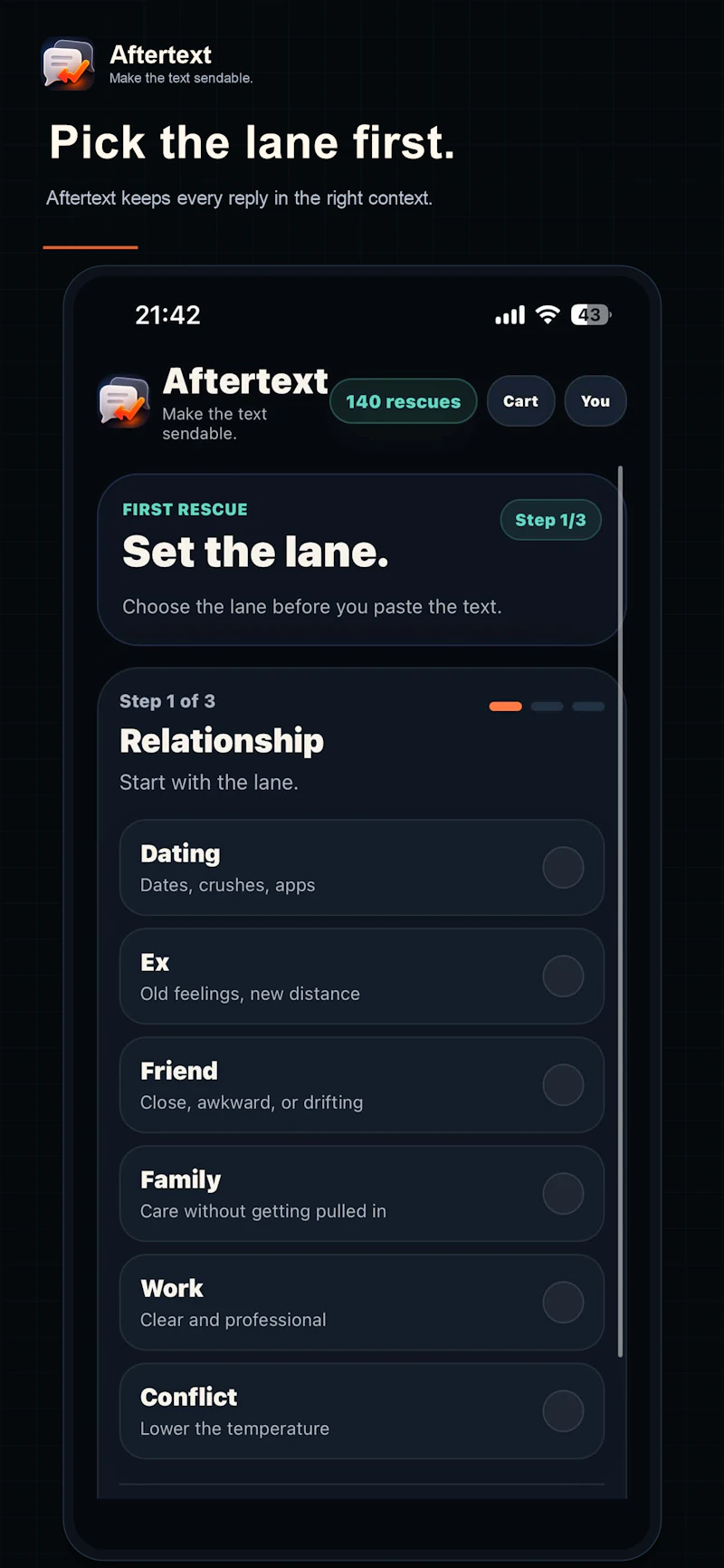 Aftertext: AI Text Replies screenshot 1