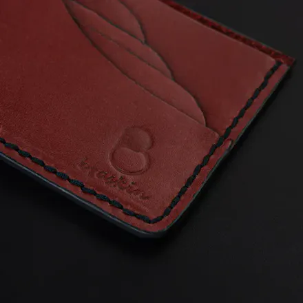 Scarlet Bloom Leather Wallet gallery image