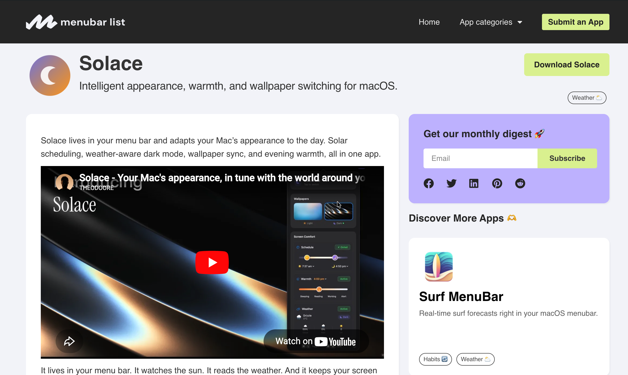 Menubar List gallery image