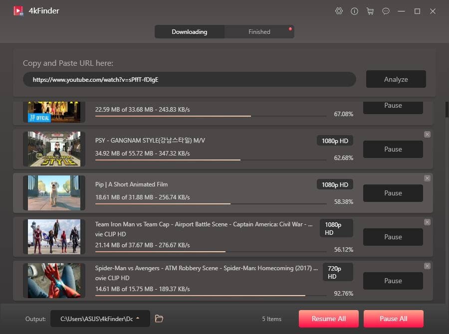4kFinder Video Downloader media 5