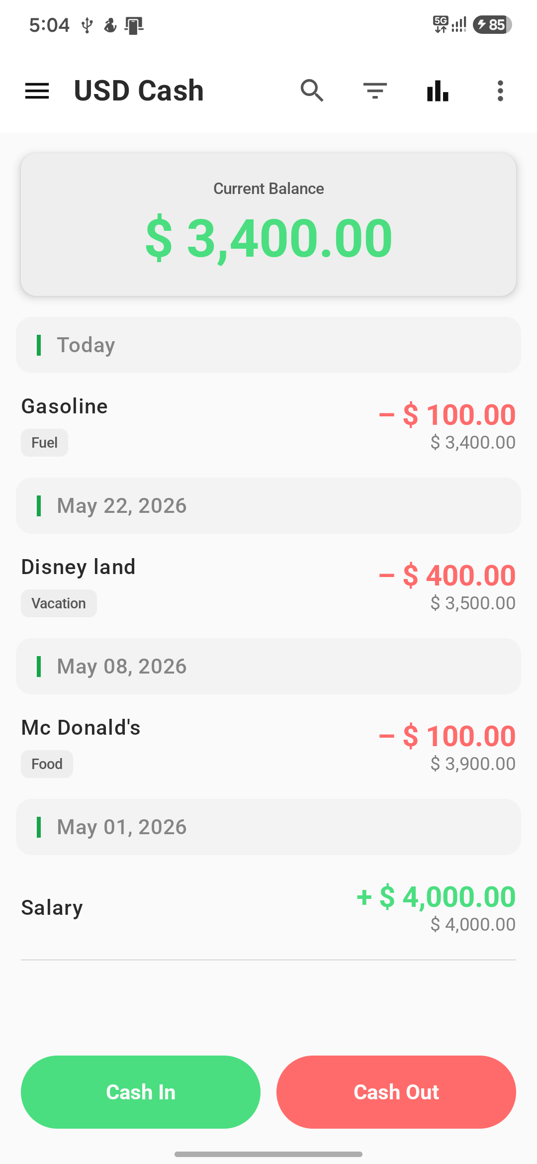 Cash Stash - Private & Offline Cash Book gallery image