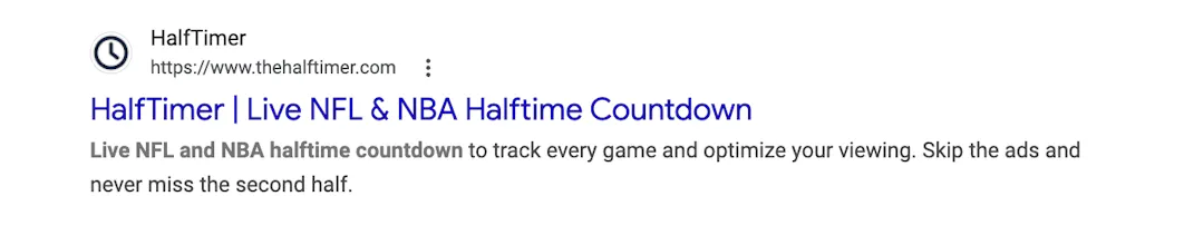 HalfTimer gallery image