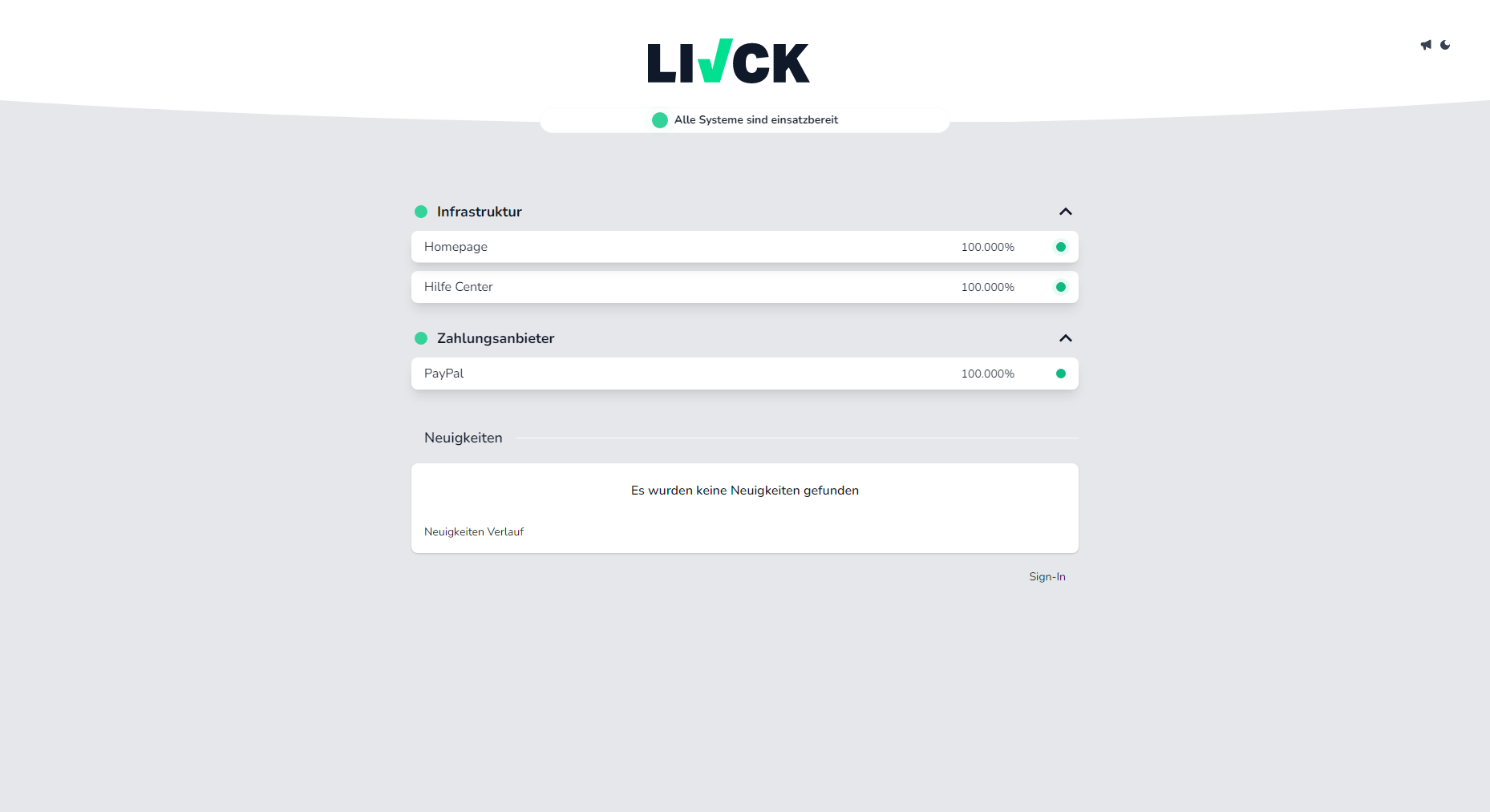 LIVCK Statuspage Monitoring media 2