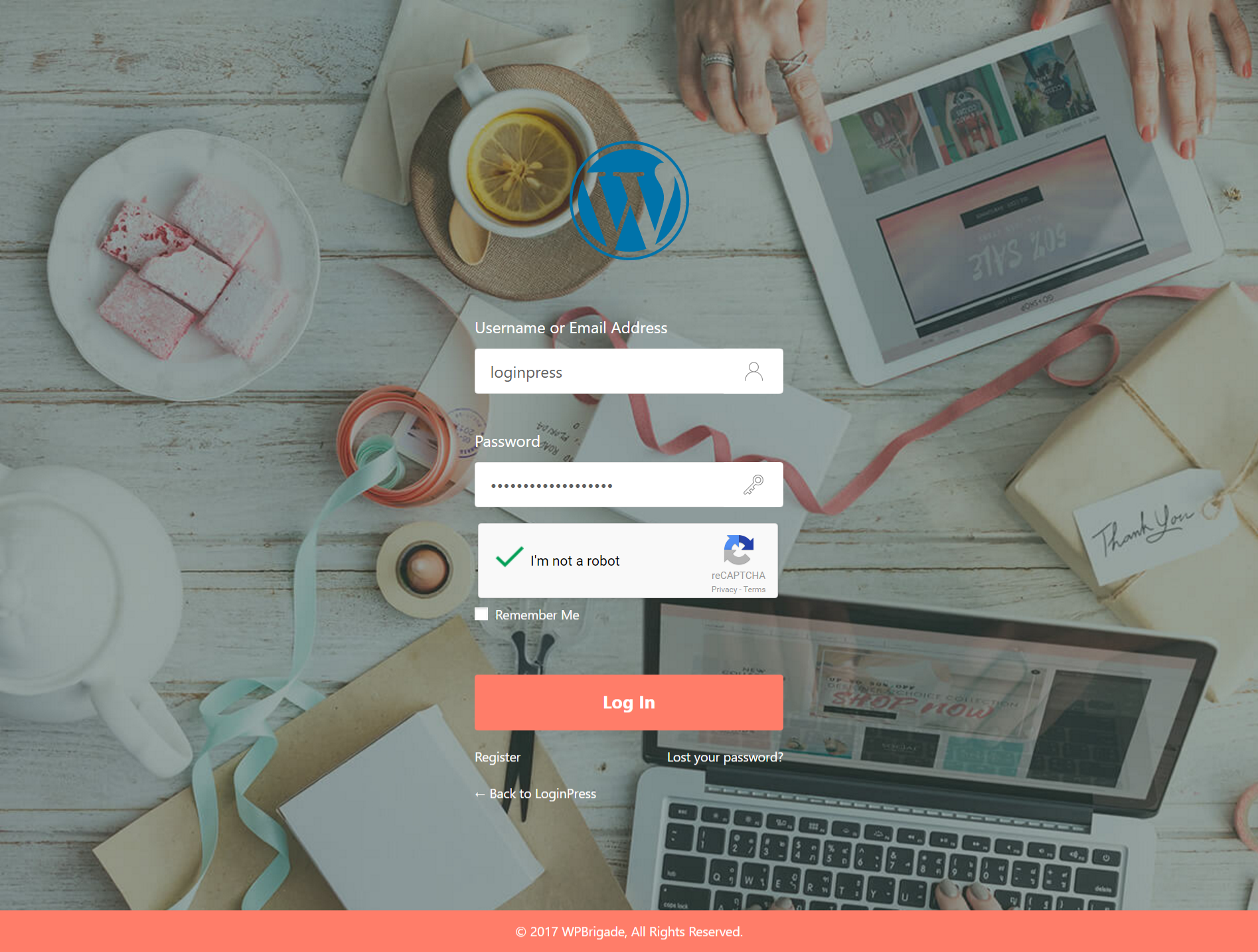 LoginPress gallery image