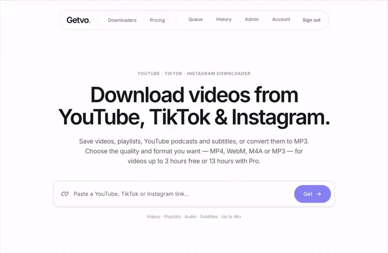 Getvo screenshot 1 (video preview)