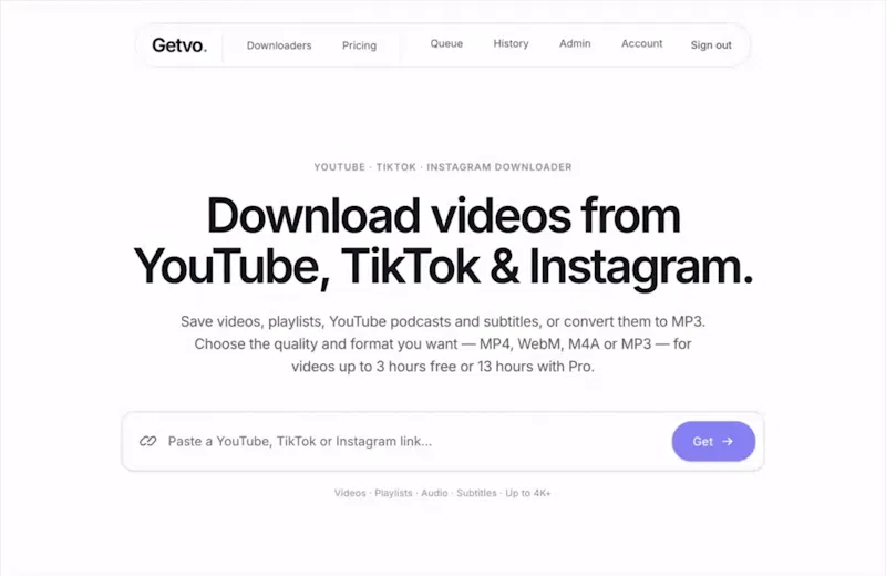 Getvo screenshot 1 (video preview)