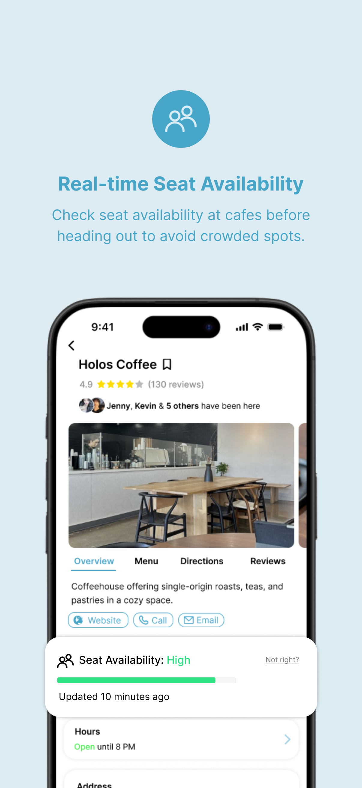 Média sipn (bêta) - Découvrez, évaluez et vérifiez la disponibilité des cafés du siège. 2