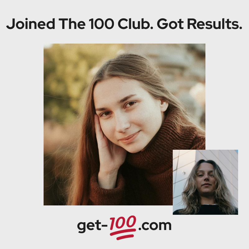 100クラブ - ストリークではなく、マイルストーンを通じて目標を達成しますメディア4
