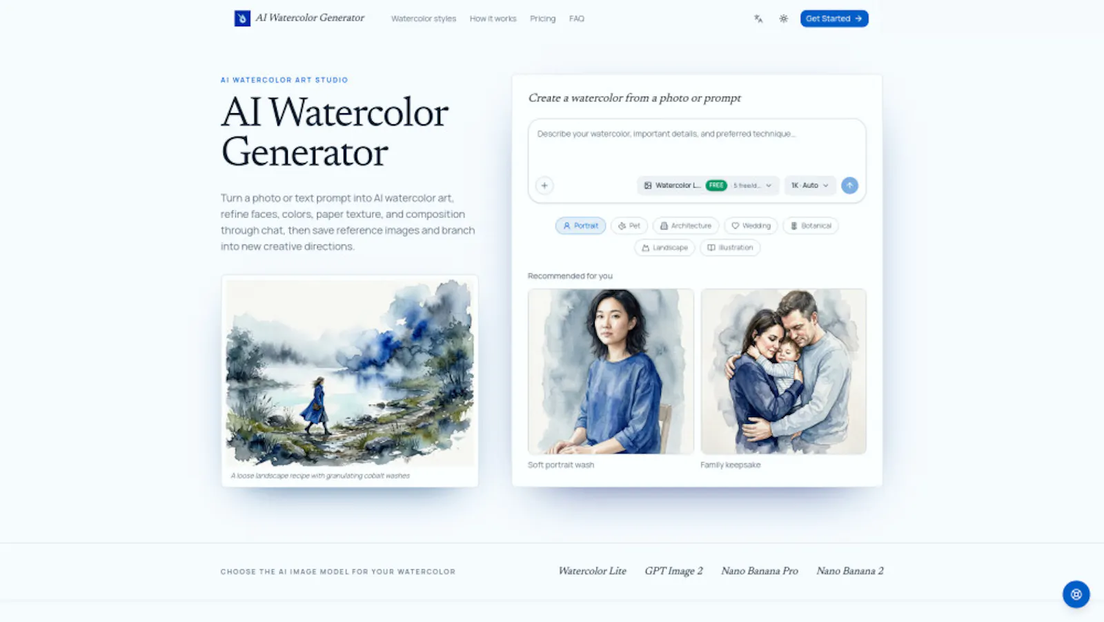 AI Watercolor Generator screenshot 1