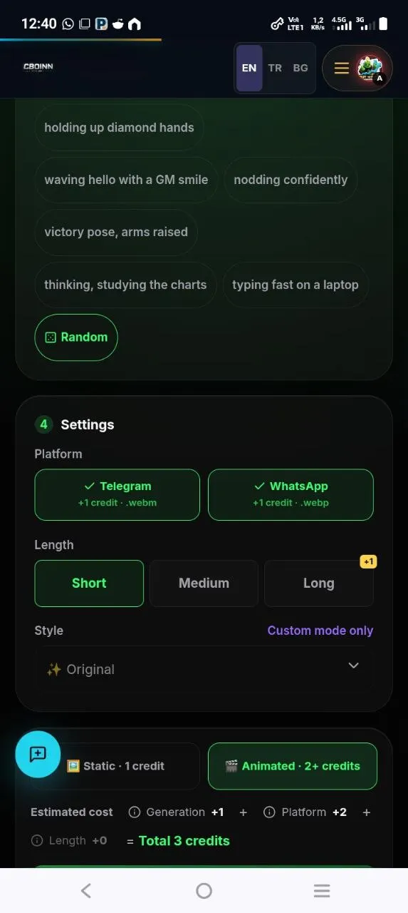 CBOINN AI Character Creator gallery image