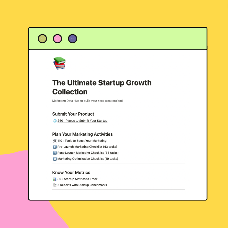 La collection de croissance des startups ultime