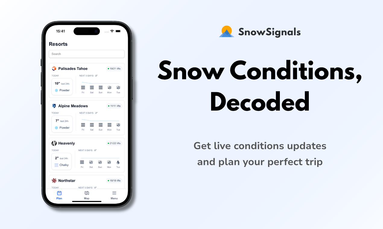 SnowSignals - Screenshot 3 showing product features and functionality