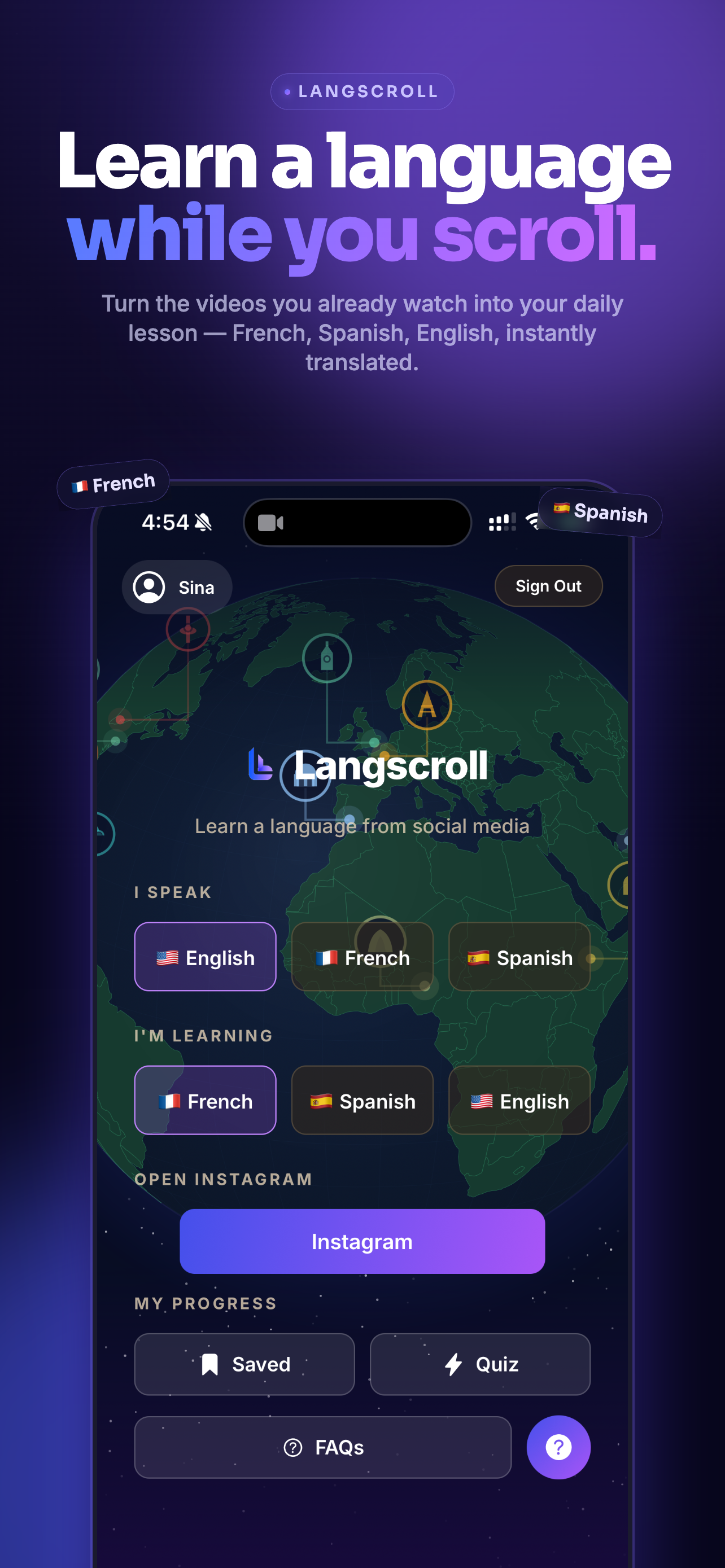 Langscroll — Turn Your Scroll Into Study gallery image