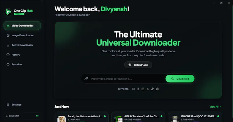 OneClip Hub screenshot 1