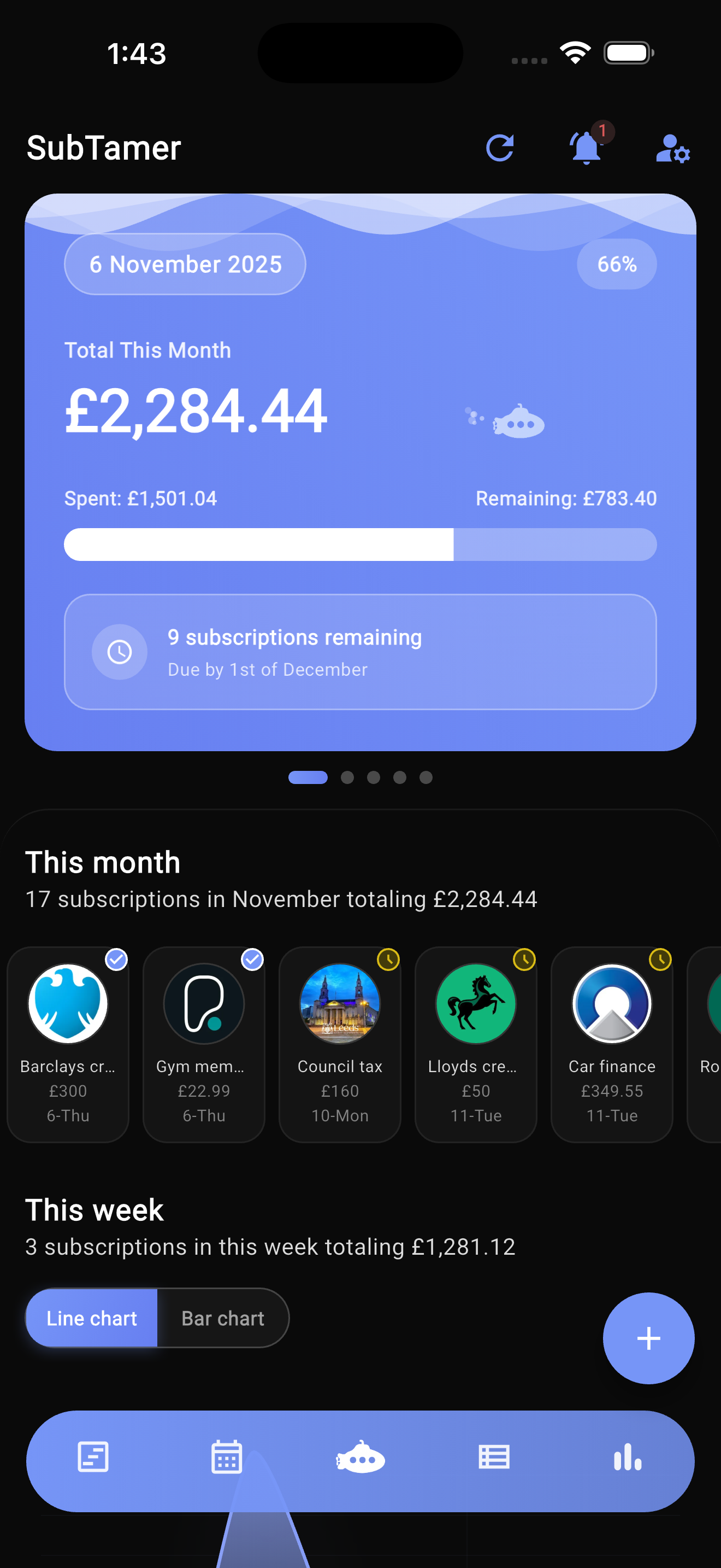 Subscription Manager - SubTamer gallery image