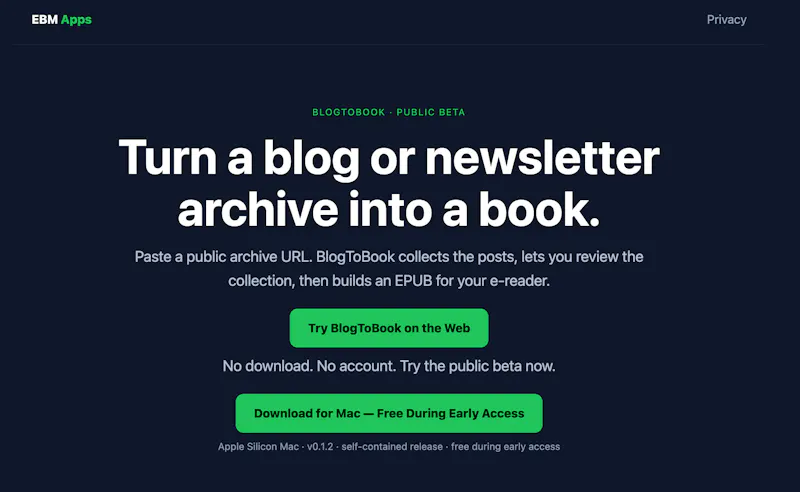 BlogToBook screenshot 4
