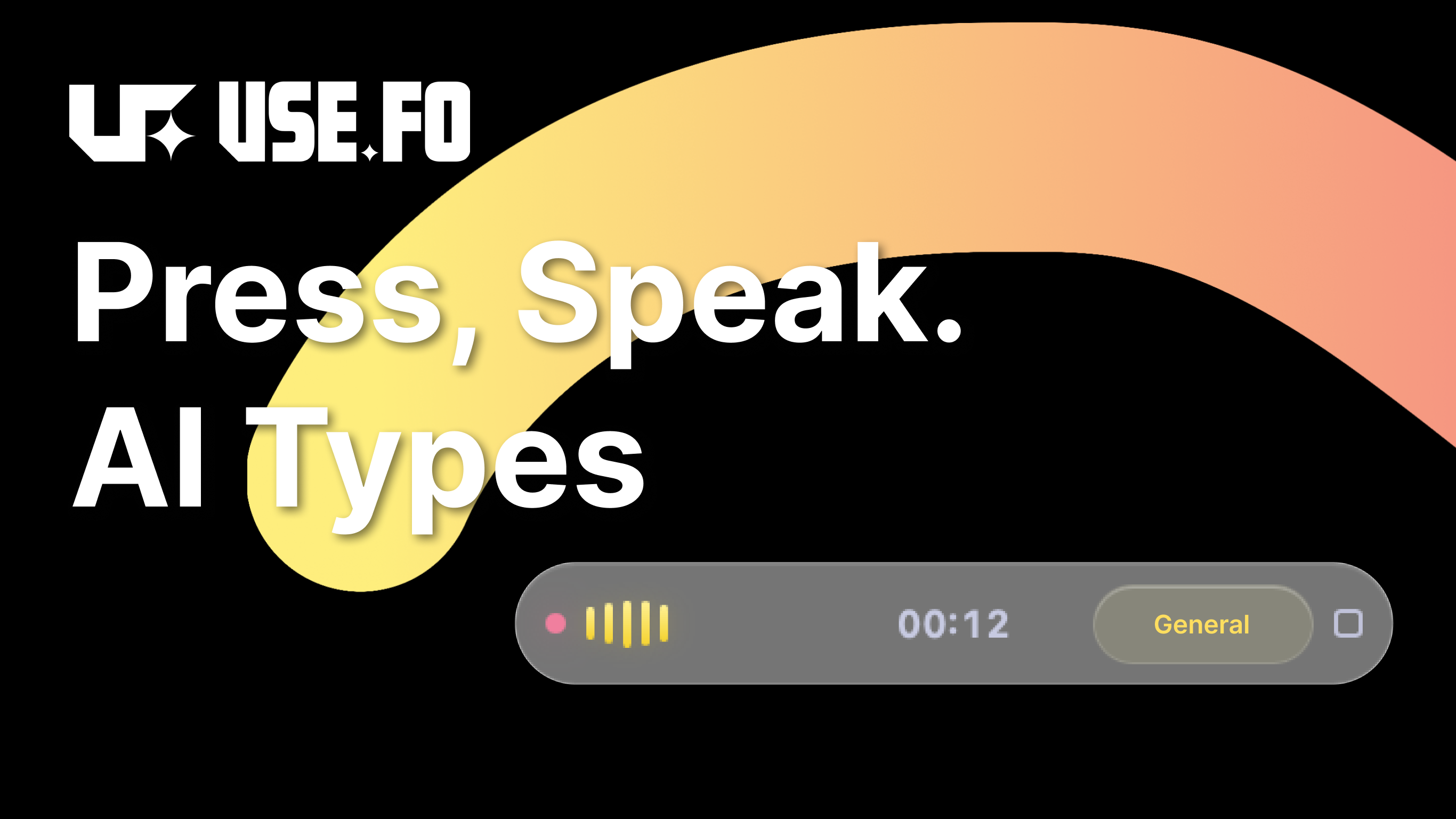 use.fo: AI Voice Typing gallery image