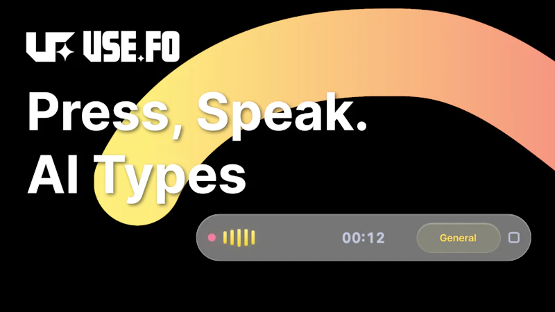 use.fo: AI Voice Typing screenshot 2