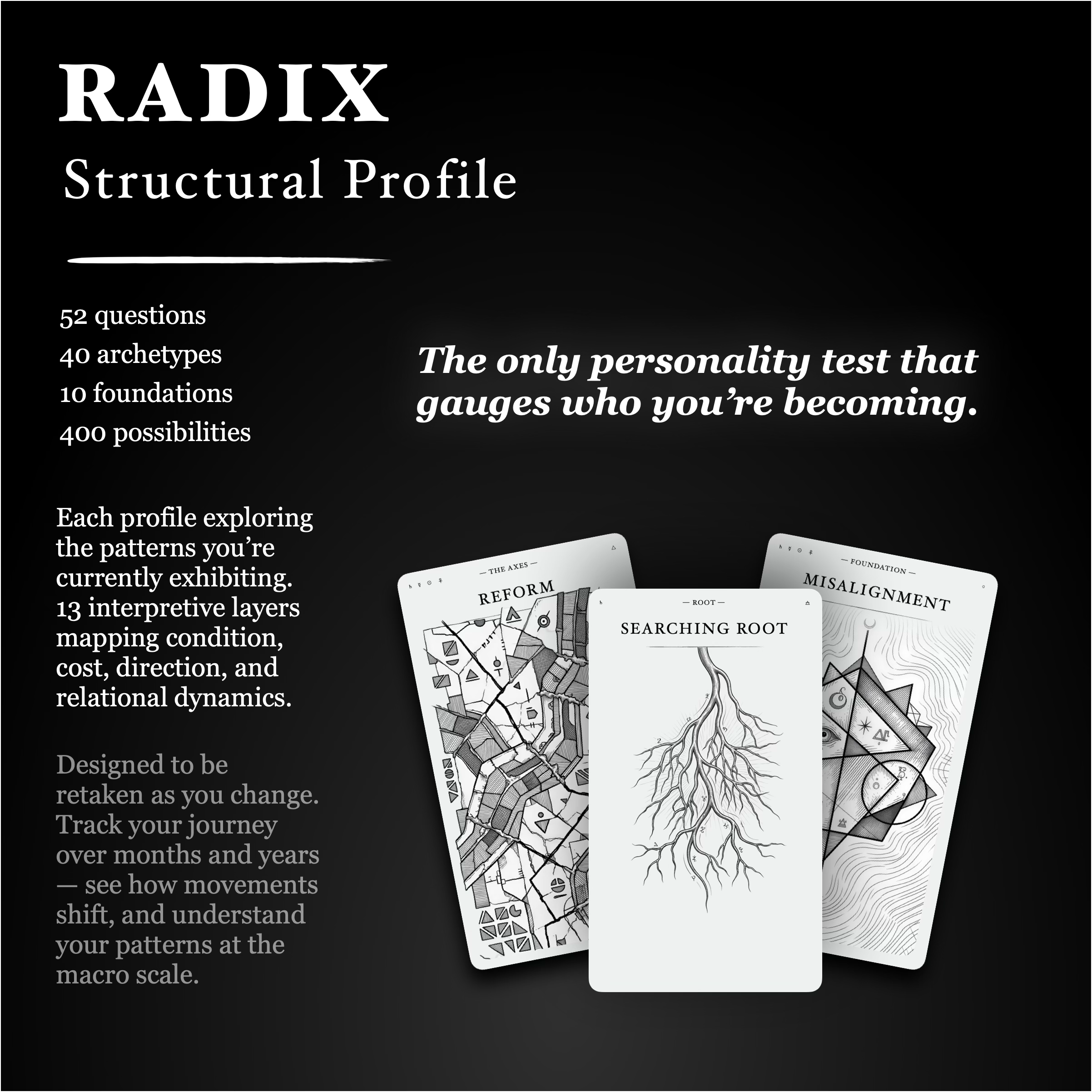 RADIX Structural Profile - Main product screenshot demonstrating key features and user interface