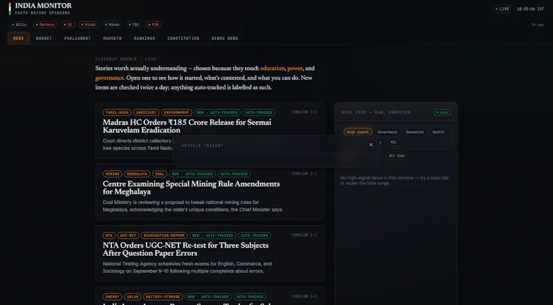 India Monitor screenshot 4