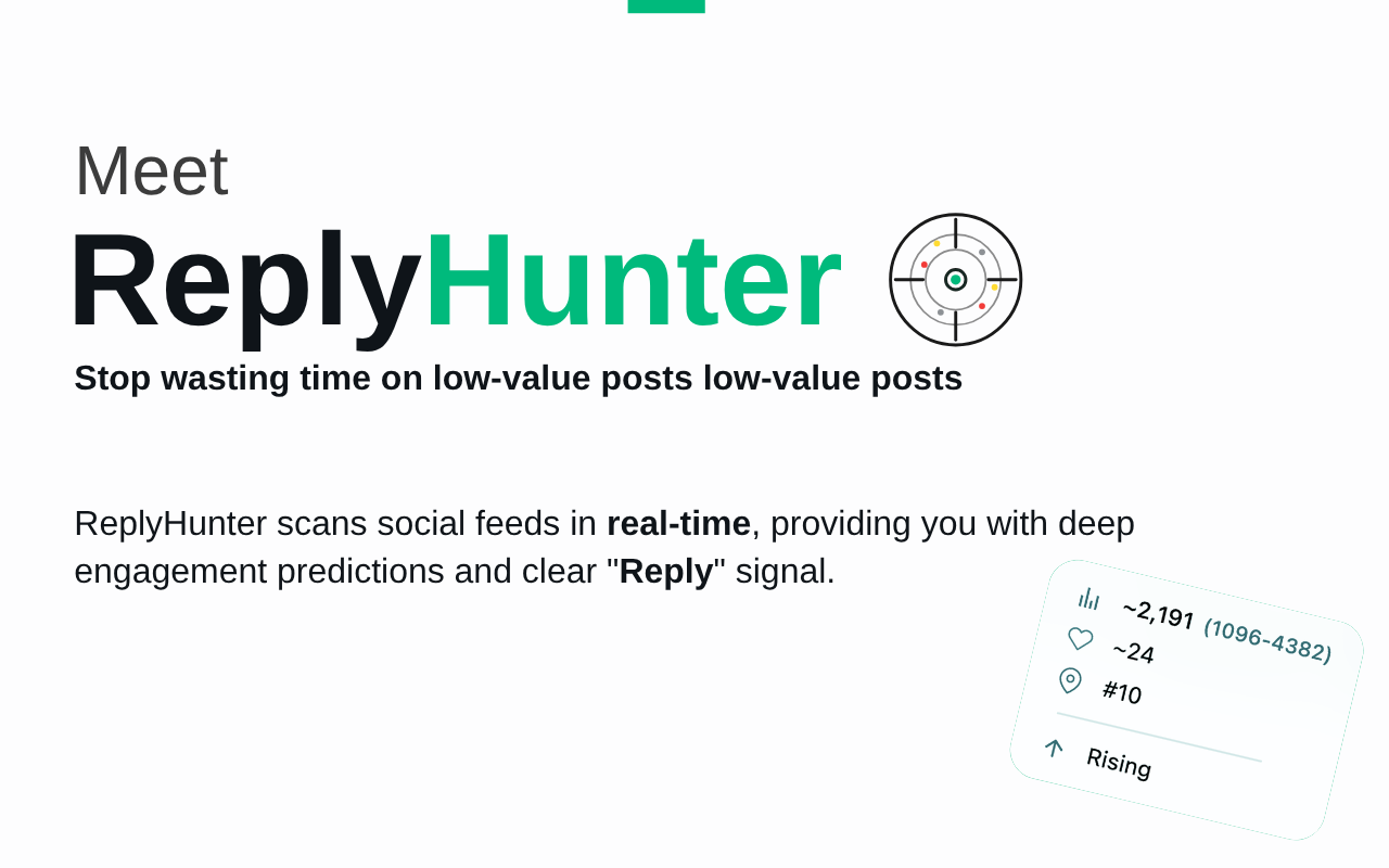 ReplyHunter gallery image