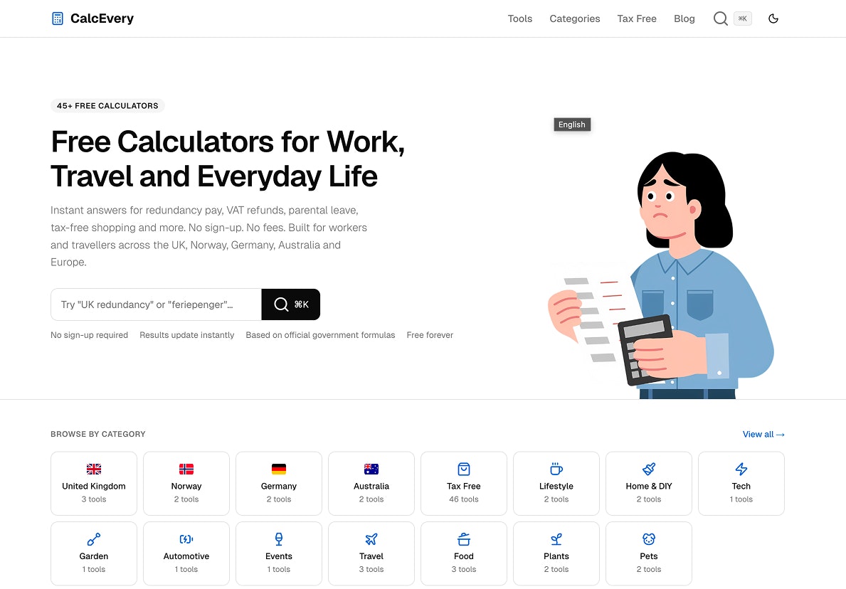 CalcEvery - Free Calculators Collection gallery image