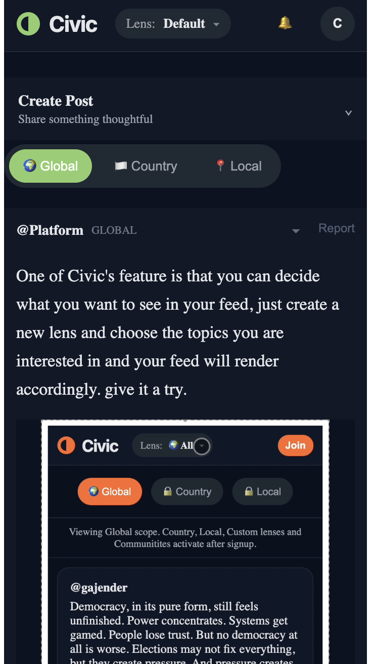 CivicHalls - Control & Change Your Feed. gallery image