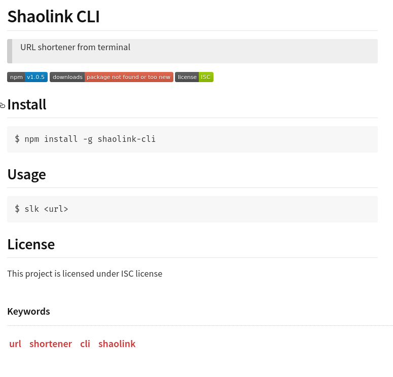 Shaolink CLI gallery image