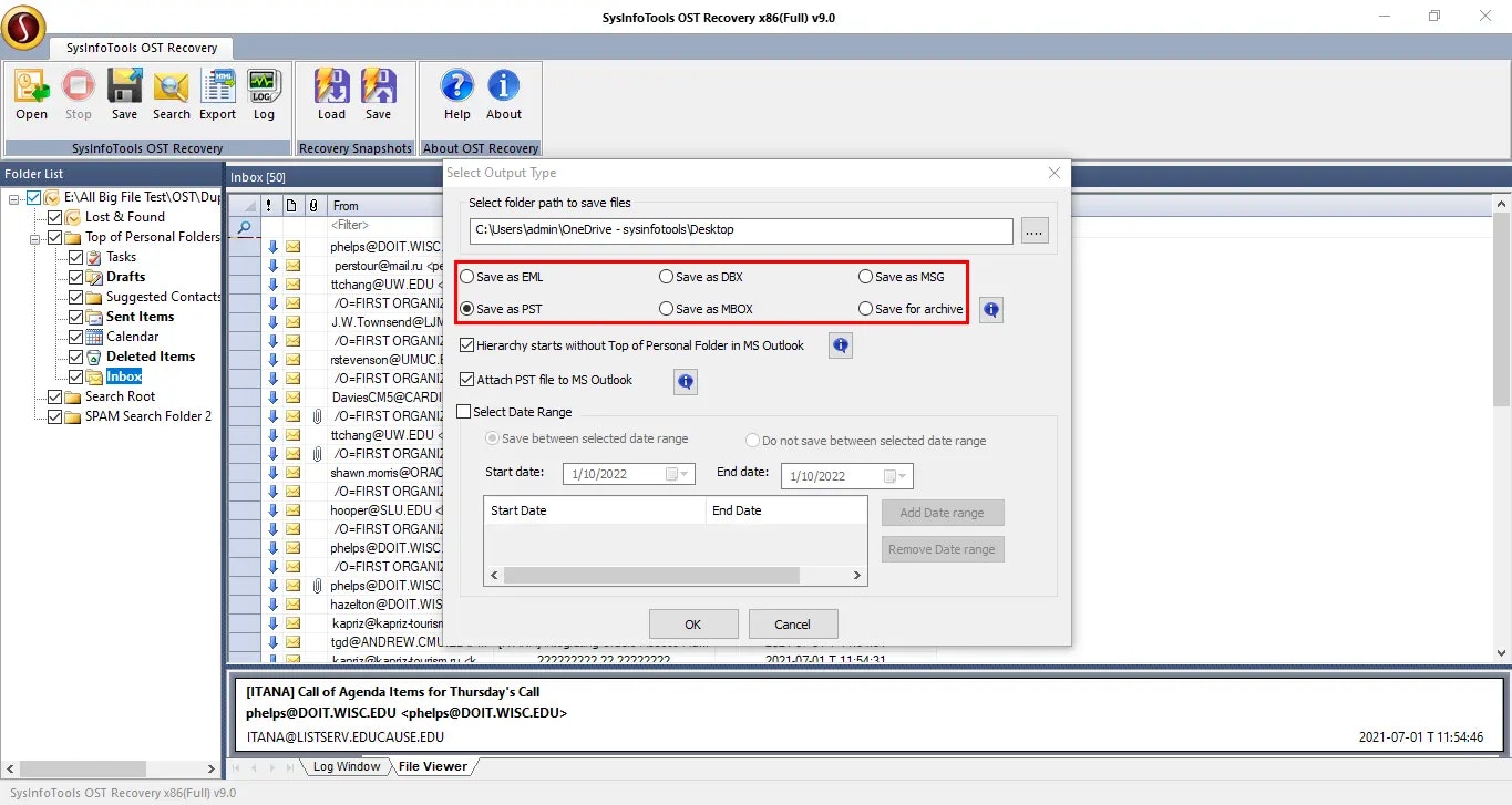 Sysinfo OST恢复工具 - OST恢复工具以恢复和还原Outlook OST文件媒体3