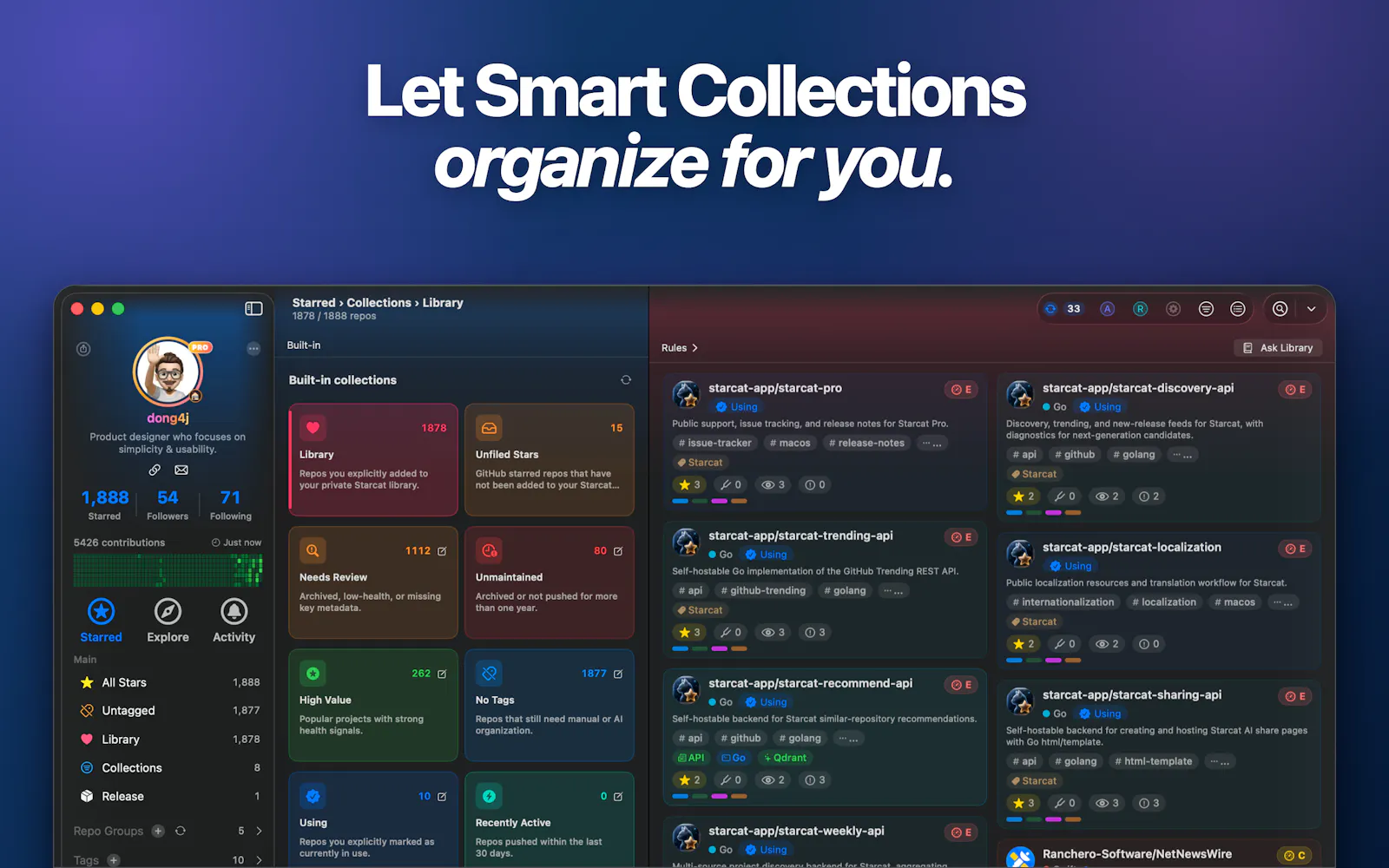 Starcat For GitHub screenshot 3