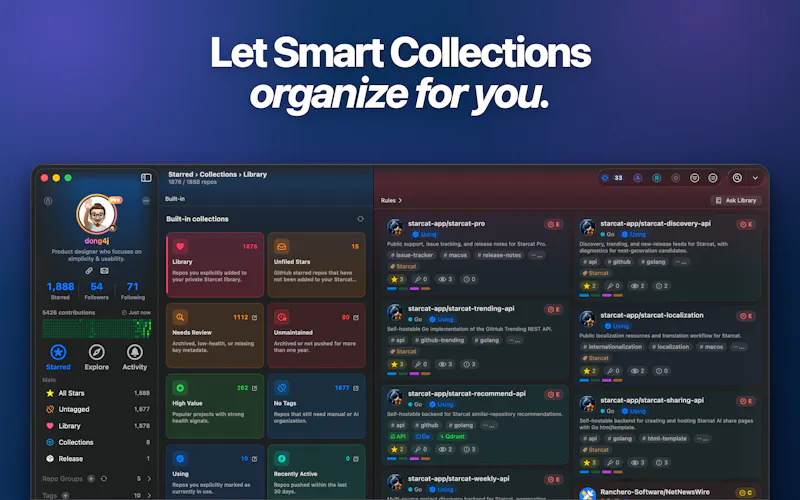 Starcat For GitHub screenshot 3