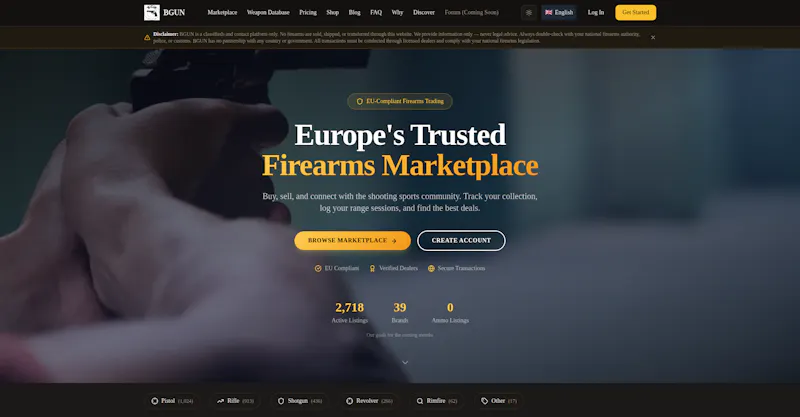 BGUN — European Firearms Platform screenshot 5