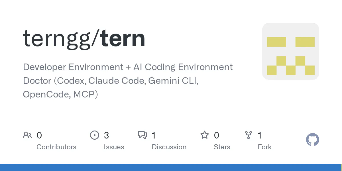 Tern CLI screenshot