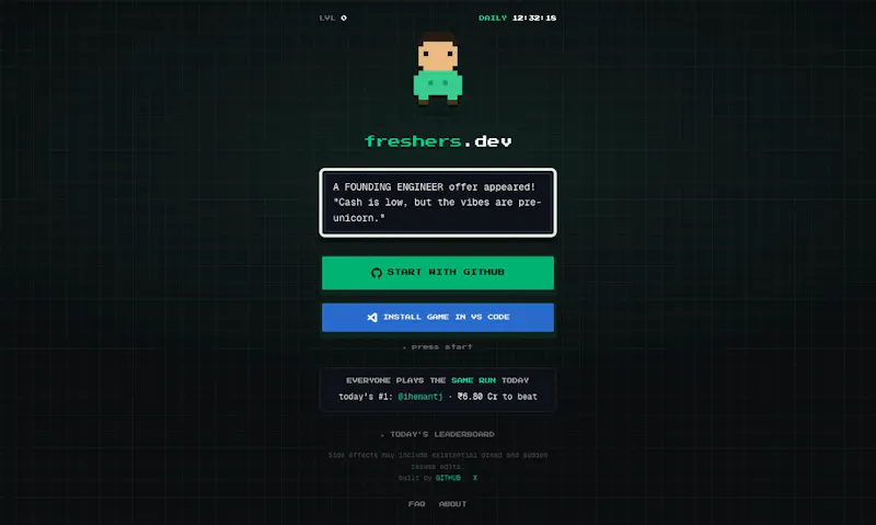 freshers.dev screenshot 1