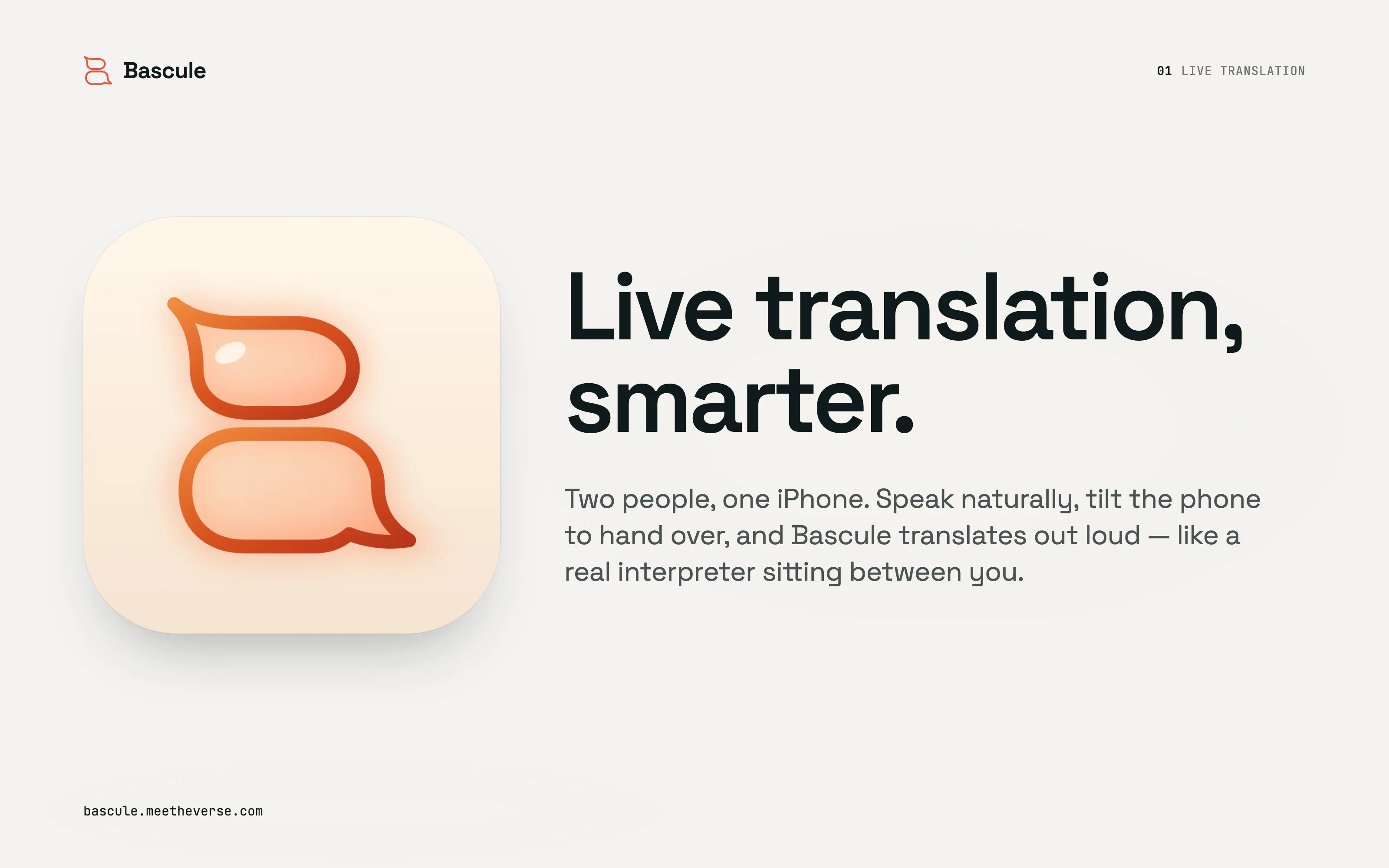 Bascule: Real Live Translator screenshot 1